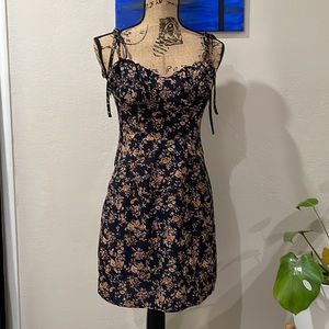 Navy Floral dress